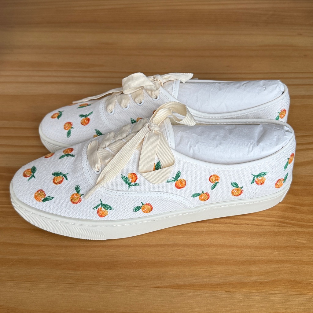Soludos New Marin Embroidered Orange Sneakers — image 6 of 8
